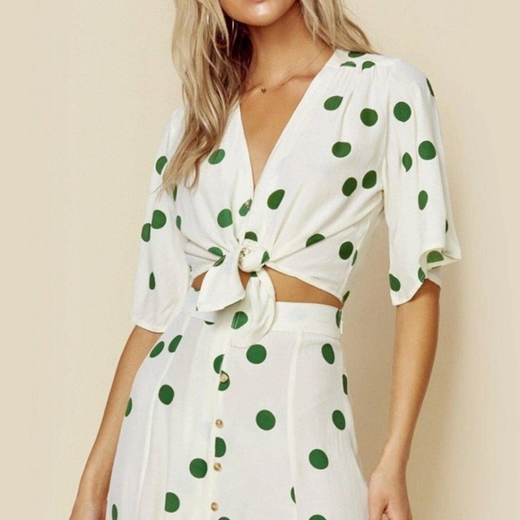 Faithfull the Brand Tops - Faithfull The Brand Boulevards Top - Lolita Dot Size Small S